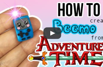bmo from adventure time made from polymer clay is a real kawaii charm